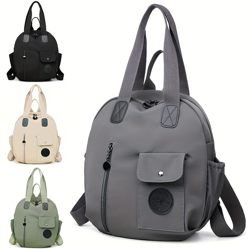 Moqueta de Mujer de Gran Capacidad Convertible - Bolso Trabajo de Nylon Resistente con Correa Ajustable, Cierre de Cremallera - Bolso Minimalista para Oficina, Viajes y Compras - Organizador Versátil, Bandolera Duradera, Ideal para Uso Diario