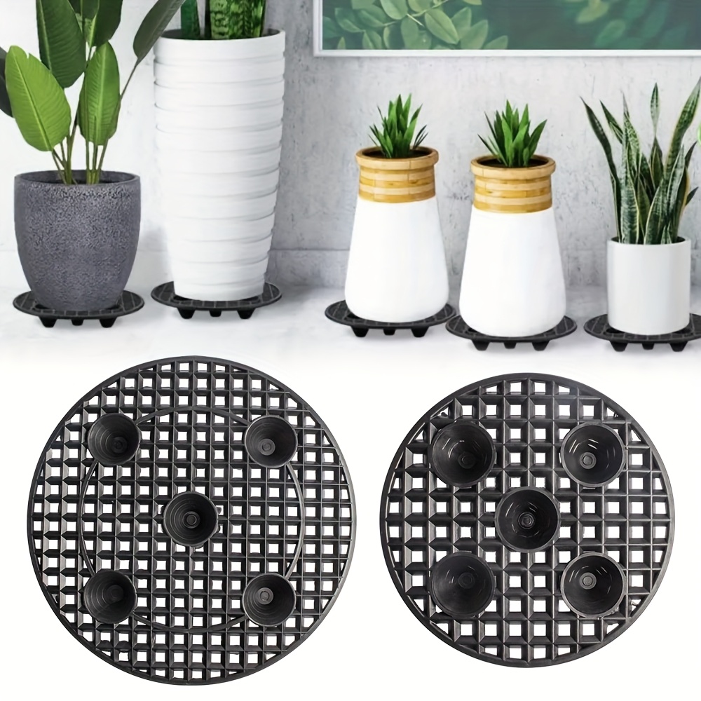 3/6pcs plant pot feet, invisible flower pot risers diy combination toes, pot  lifters supports potted plant stand for indoor outdoor gardening plant  container small to large flower planters, 7.01cm x 9.4cm, large