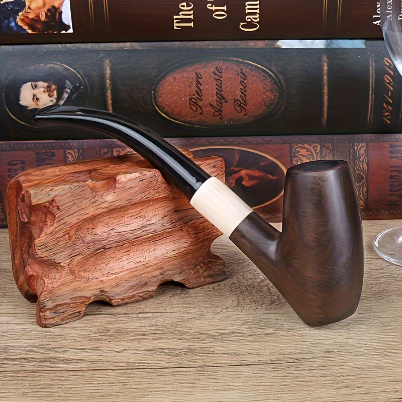 wooden pipe tobacco wood wooden smoking pipe long bent