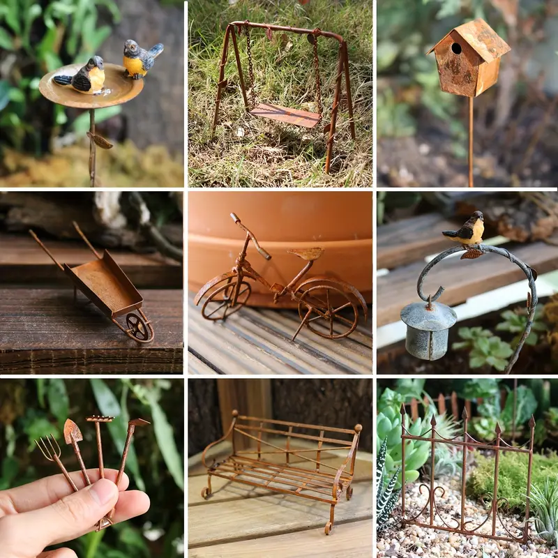 Mini Tool Bench Outdoor Fairy Garden Accessory Landscape Decor Dollhouse Supply Mini Tool Bench Outdoor Fairy Garden Accessory Landscape Decor Dollhouse Supply