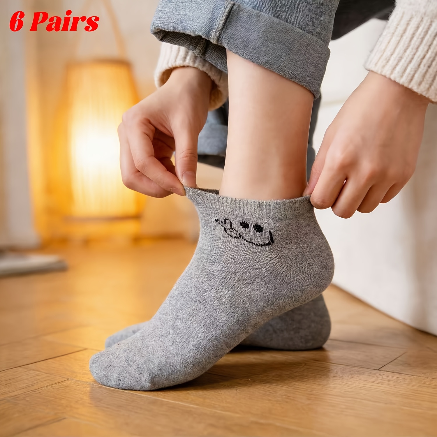 TEMU 6 Pack Women's Breathable Cool Ankle Socks, 3 Colors (white/grey/black) For Casual & Formal Wear, Unisex Socks For , , Elegant & Versatile For