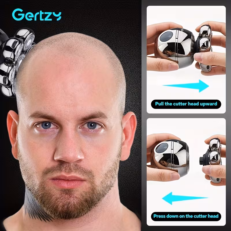 mens grooming set electric shaver with rotary trimmer nose hair trimmer comb and massager cordless rechargeable machine making it a great gift for fathers day Product details 5