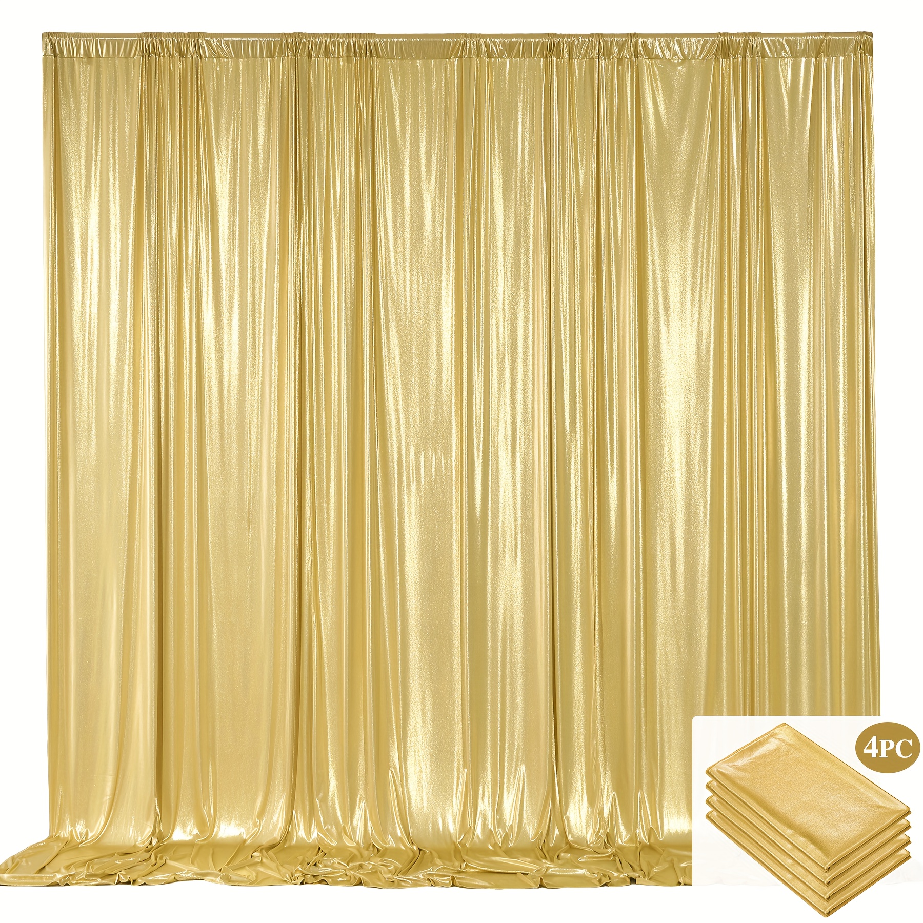 TEMU 4pcs Set, 10 Feet * 10 Feet Background Cloth, Photo And Video Prop Backdrop, Festival Scene Decoration Curtain, Photography Stand Curtain