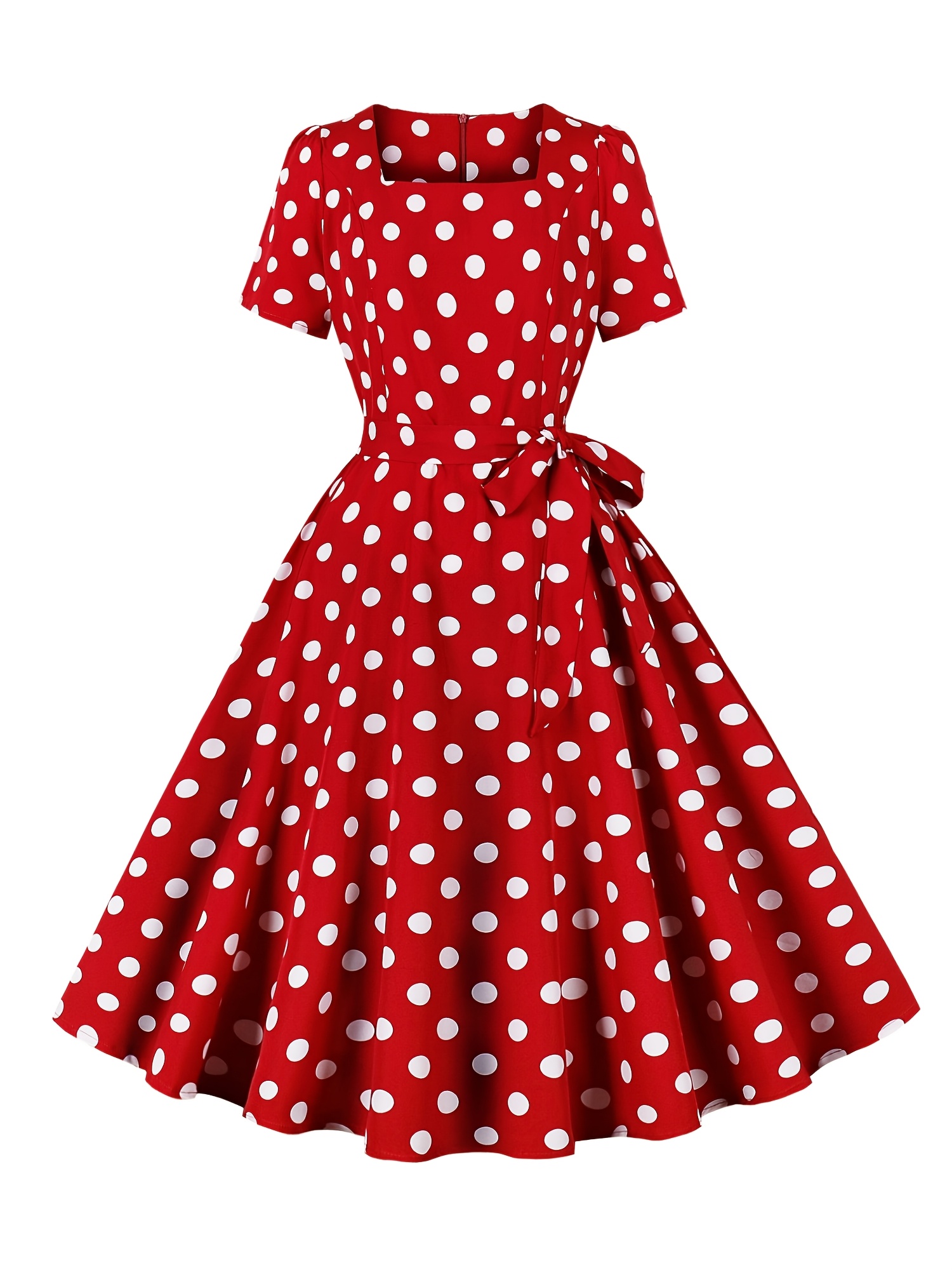 chinese dress ladies A-Line/Princess Square Neck Knee-Length Plus Size Mother of the Bride main image 1