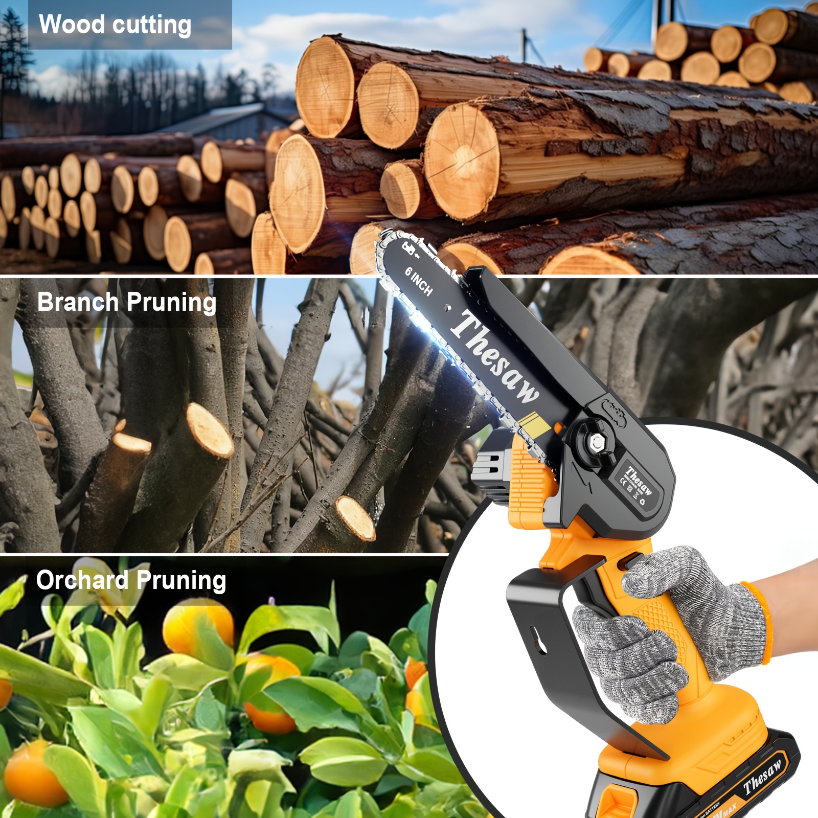 Cordless Mini Chainsaw Image 2