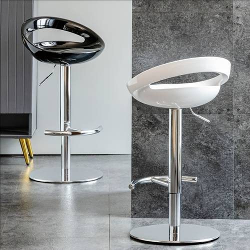 ergonomic adjustable height bar chair with backrest durable clean