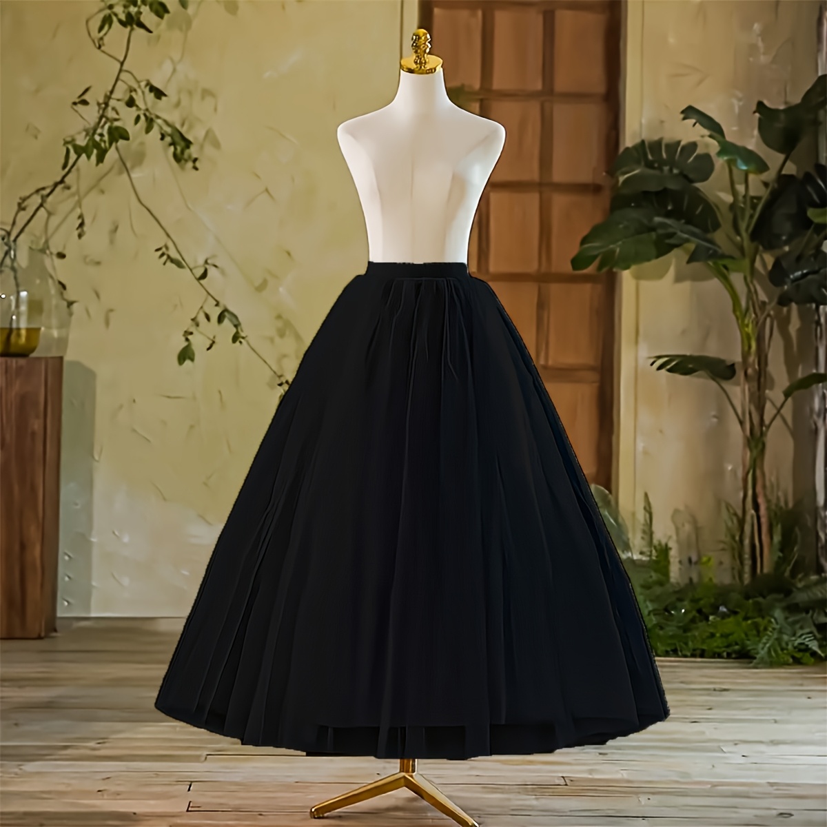 chinese dress ladies Black Petticoat Skirt