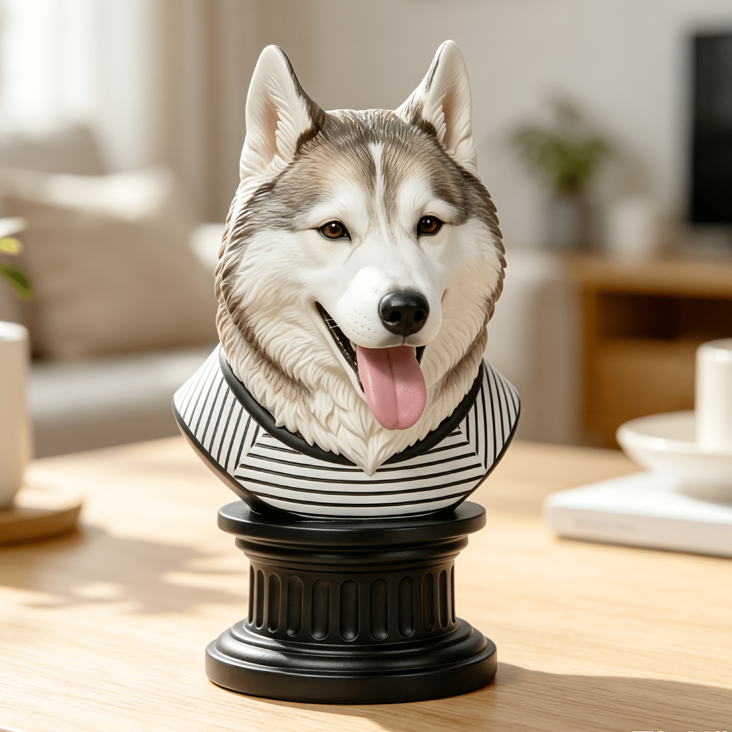Custom Hollow Pet Bust Figure from Photo, Unique Ornament