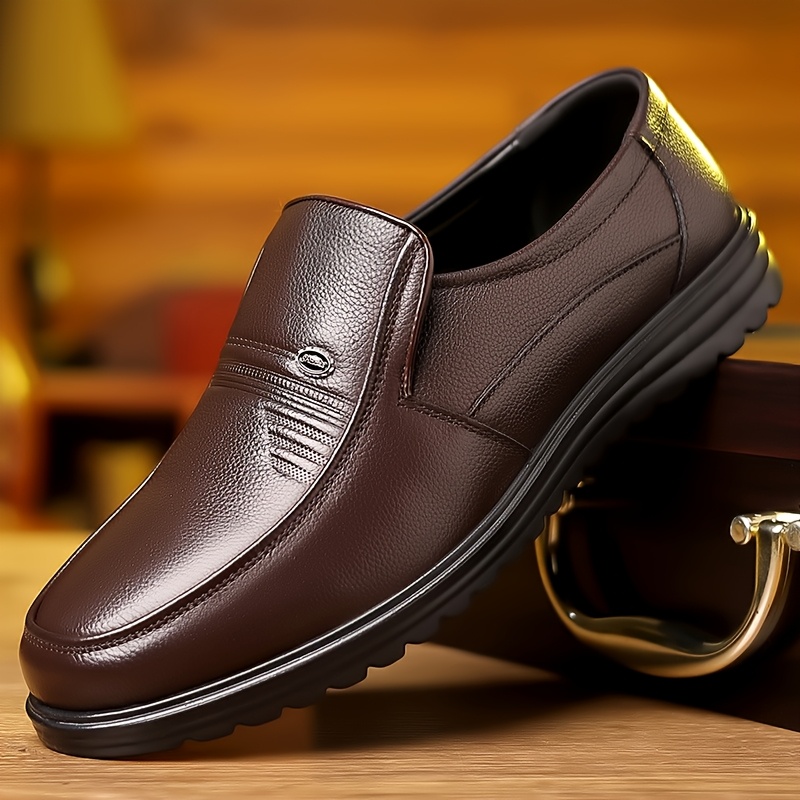 Zapatos Casuales de Negocios para Hombres, Talla Grande, Suela Suave y Versátil, Zapatos de Vestir de Moda para la Oficina y Ocasiones de Fiesta