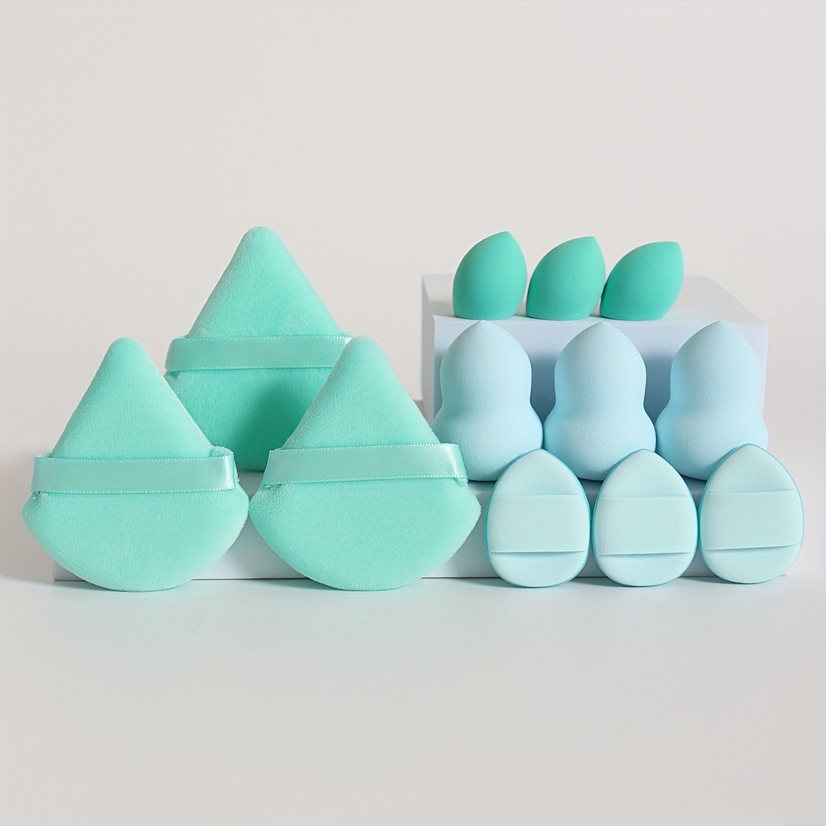 12pcs Multi-Colored Makeup Sponge Set for Blending