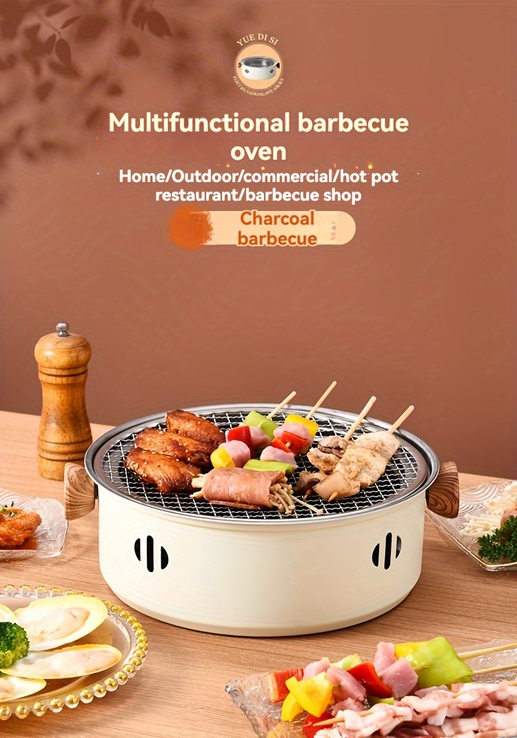 versatile stainless steel bbq grill set non stick bpa free for family   outdoor cooking details 4