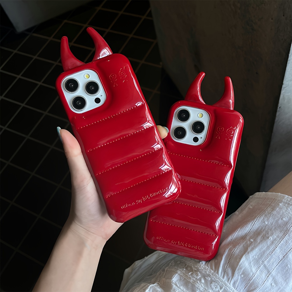 

European And American Style Creative Three-dimensional Little Devil Tentacles Mobile Phone Case Suitable For Iphone 15 Pro Max Personality Iphone 14 Fashion 13 Pro Mobile Phone Protective Case