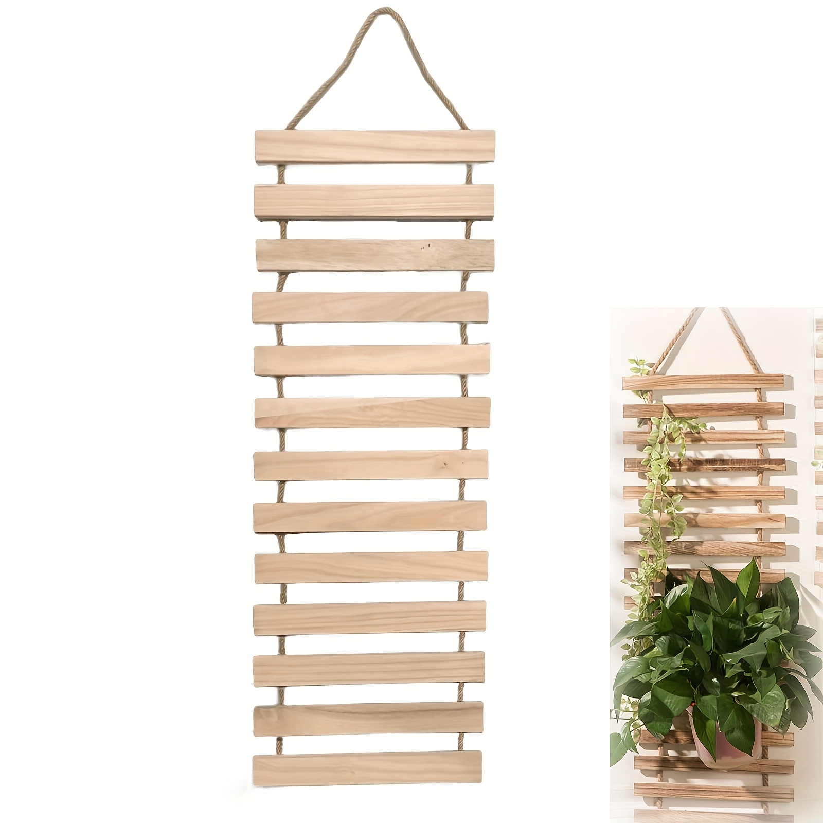 A Wall-mounted Planter Stand Made Of Wood, Designed For Climbing Plants, Featuring A Rustic Trellis Style Suitable For And Gardens.