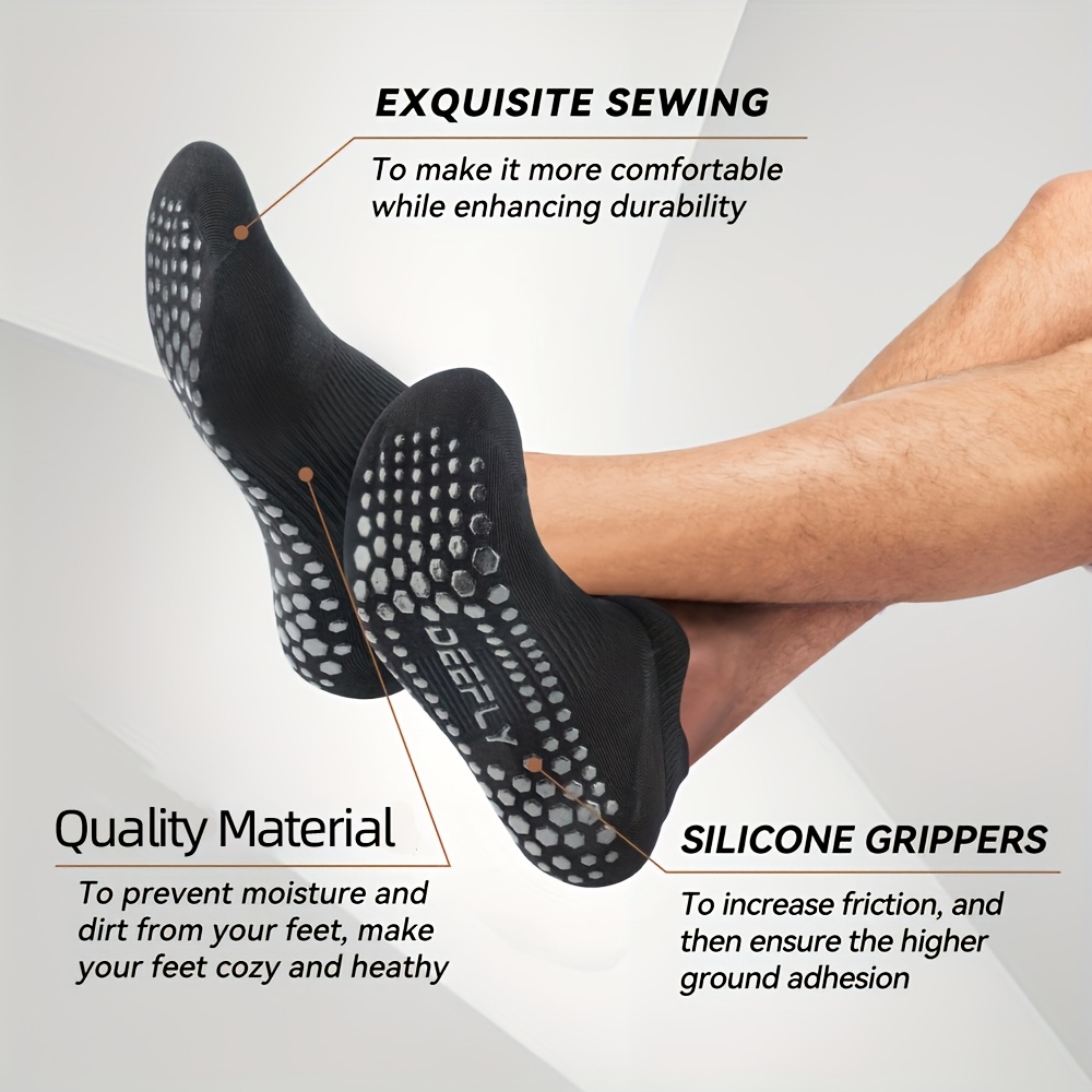 paires chaussettes yoga pilates antidérapantes hommes Temu Morocco