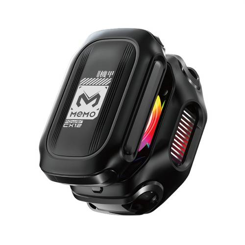 memo cx12 2025 enfriador de teléfono móvil, dispositivo de enfriamiento magnético con batería recargable, ventilador semiconductores led rgb para enfriamiento de teléfono, radiador con pantalla de para gaming móvil y transmisión de tiktok