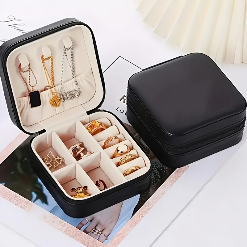 15pcs elegant jewelry organizer boxes pastel pink mint green white zipper closure soft interior lining stackable storage cases for necklaces earrings rings bracelets perfect jewelry gift for women valentines day birthdays anniversaries durable faux leather construction jewelry box ring holder stylish organizer highquality finish fashion accessories jewelry boxes Product details 1