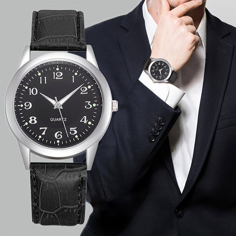 

Men Watch Fashion High Quality Man Wristwatch Leather Quartz Watches Leisure Men Clock Gift