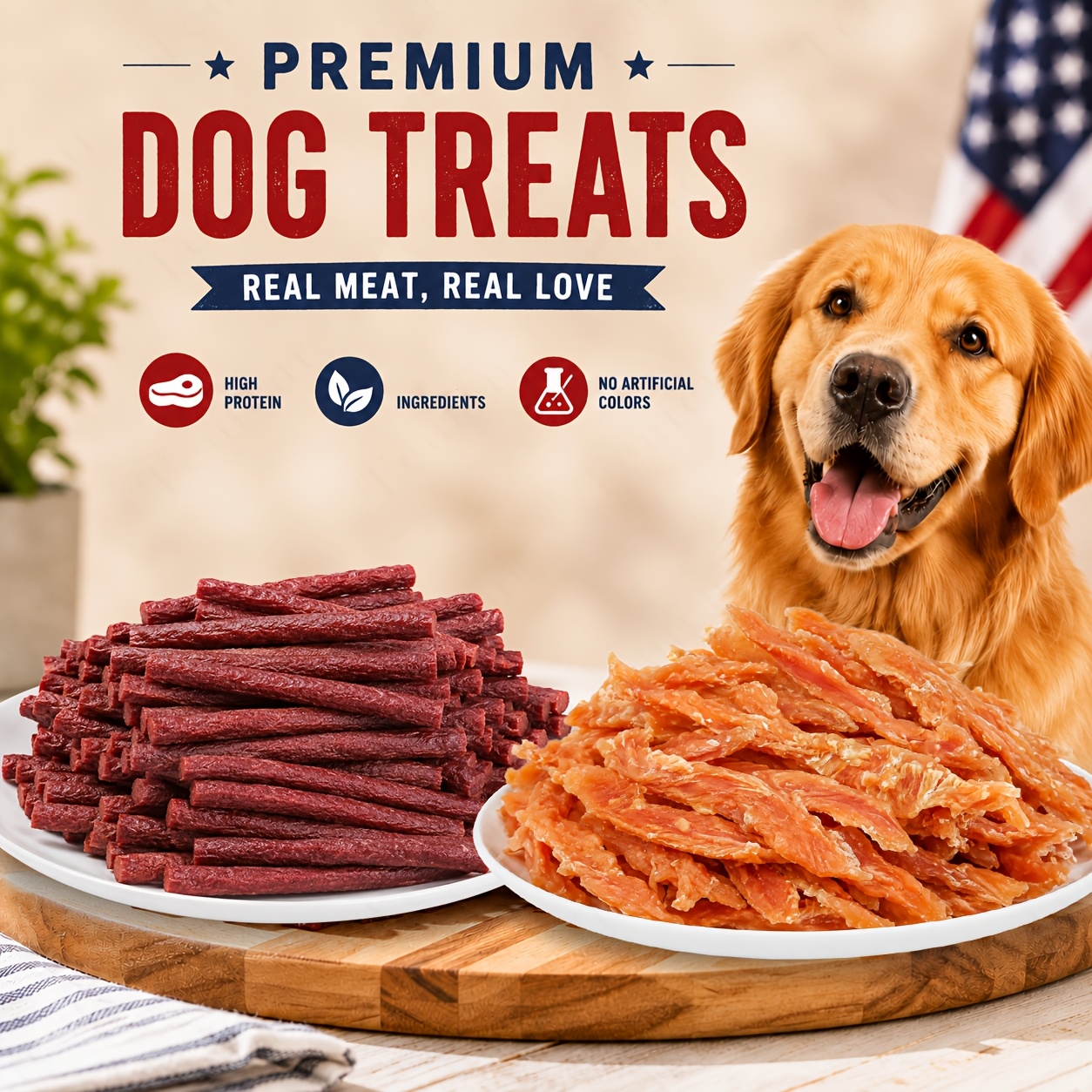 TEMU Chicken Jerky Dog Treats Pack With Duck Jerky, Beef Strips, , Sweet Potato Chews, Rolls And Chicken Wrapped Chew Sticks, Mixed Training Rewards