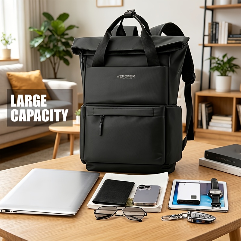 Urban Teenager'S Business Backpack Fashion Canvas Backpack High Quality Backpack Large Capacity Multifunctional Laptop Backpack Schoolbag, for Teenager, For Teenager