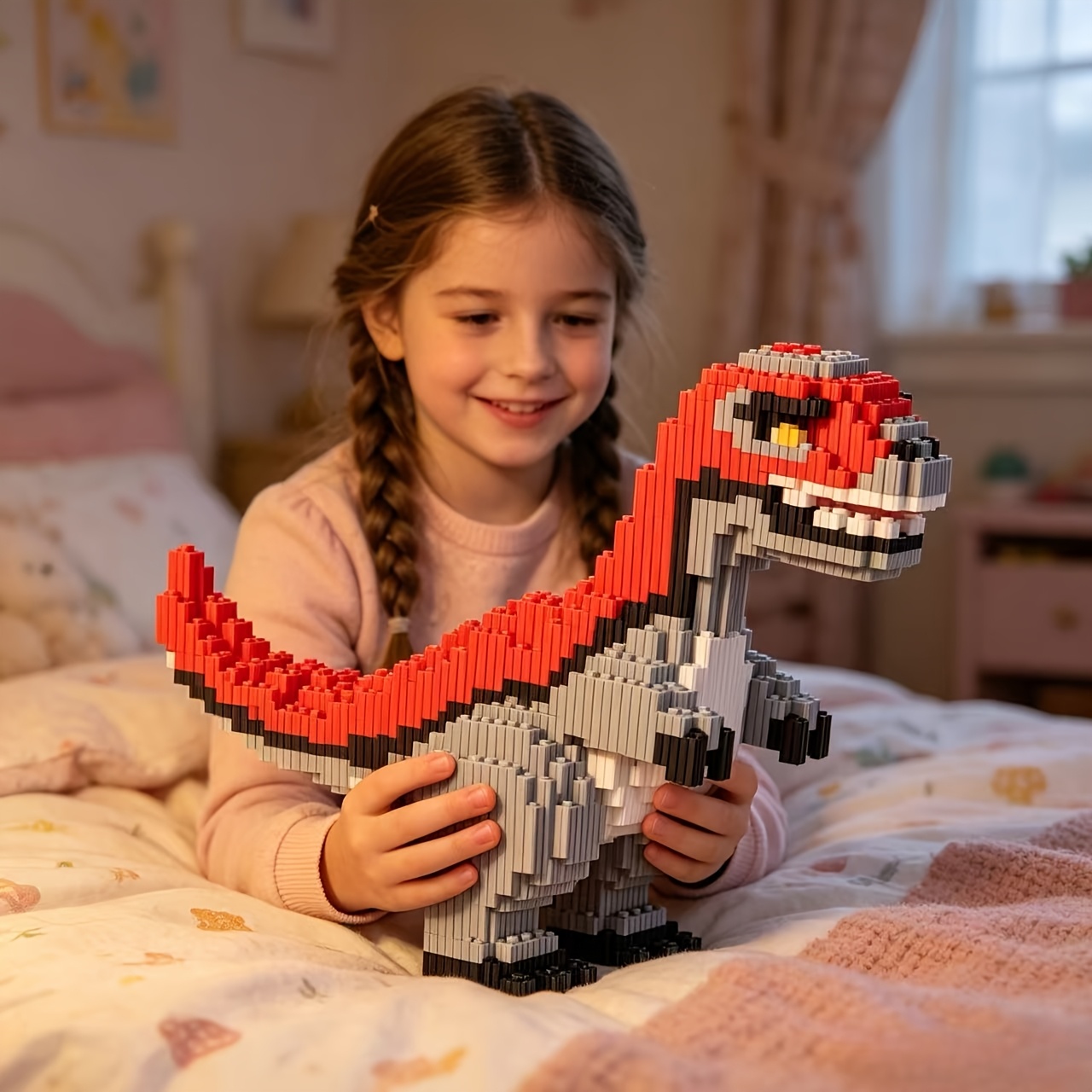 Connected Grain Sickle Dragon Puzzle Assembly Toy