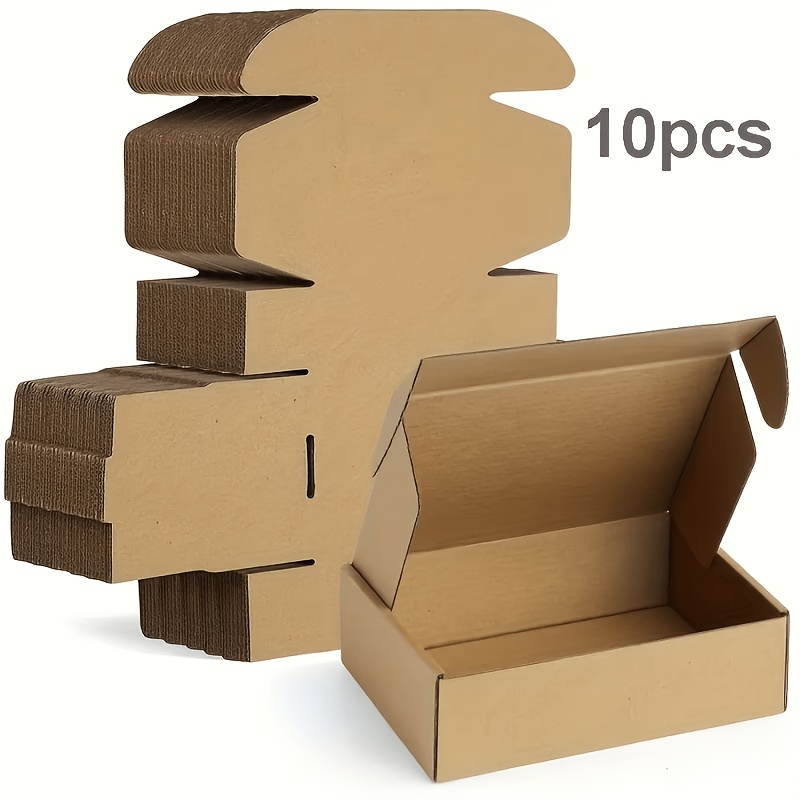Paper Crates, Large-sized Paper Folding Packing Boxes, 18*10*3cm, With Lids, Triple-hardened Construction, Odorless, Suitable For Small Business Packaging, Craft Gifts, And Holiday Shipping Supplies.