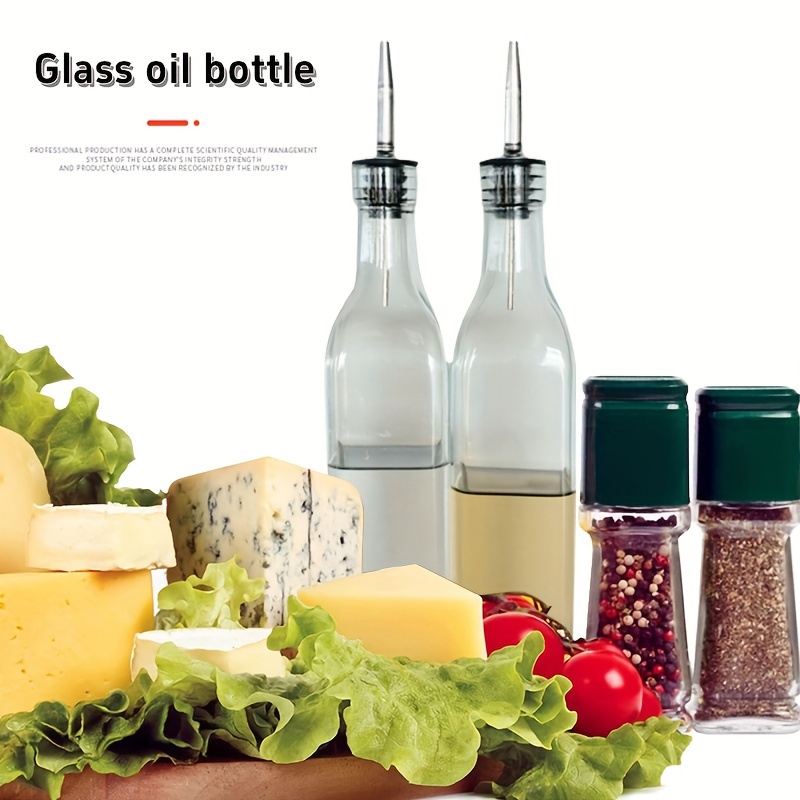 

Olive Oil Dispenser Bottle, Set Of 2 Glass Olive Oil And Vinegar Dispenser Oil Bottles