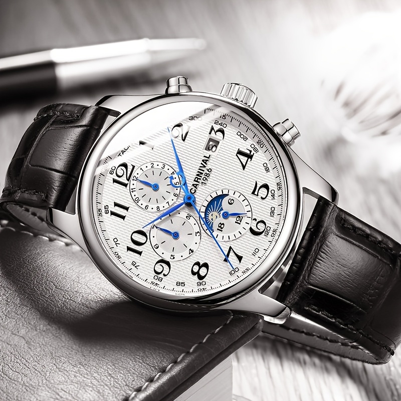 Carnival Men's Automatic Mechanical Watch, Gentleman's Timepiece