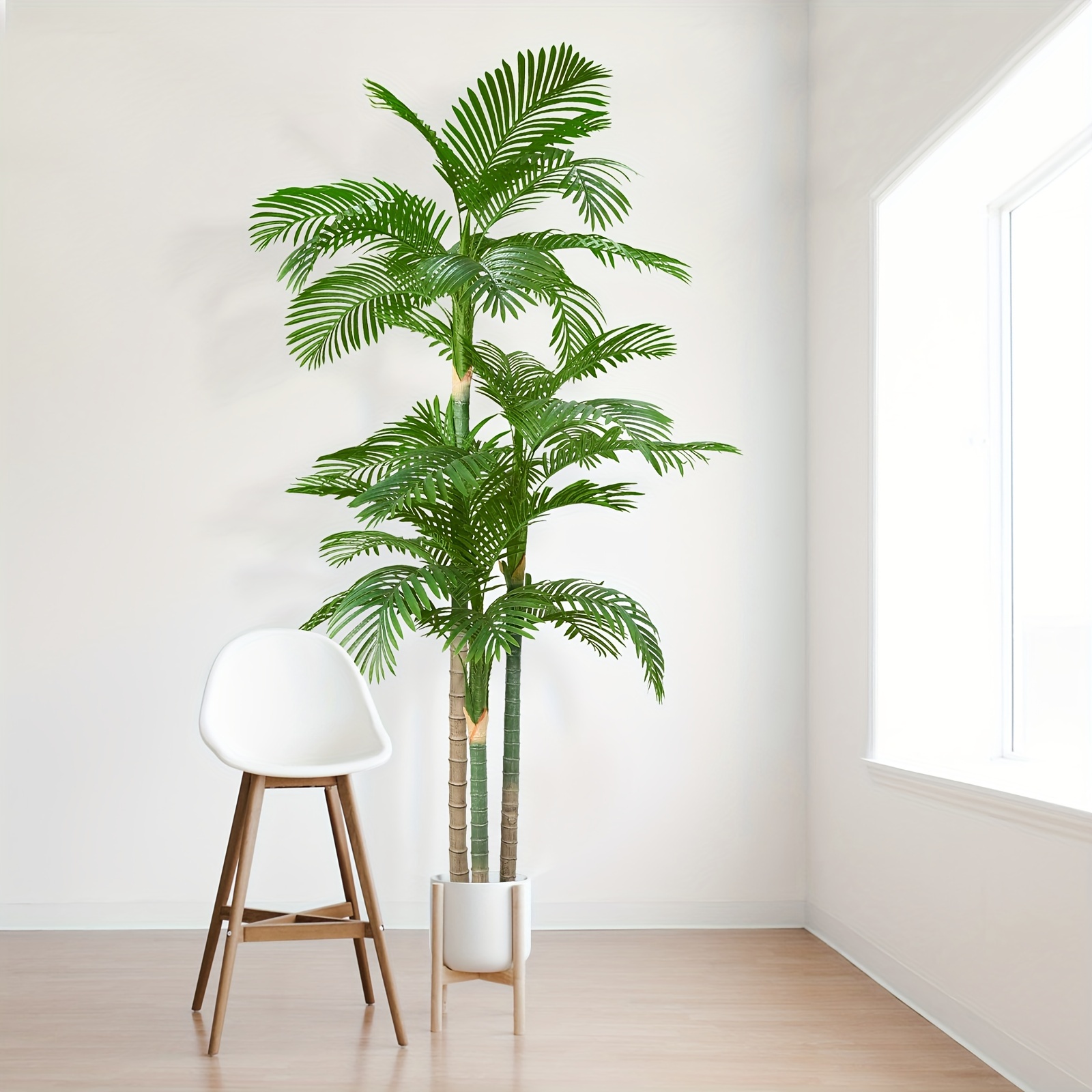 Tall Triple Palm Artificial Tree Palm - Temu