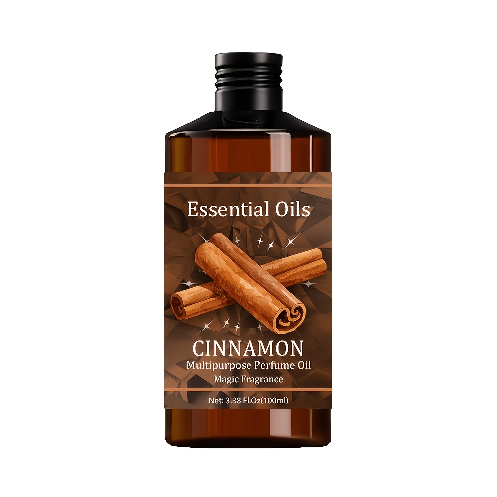 Image of Cinnamon Essential Oil, 100ml/3.38fl.oz, Care Grade For Nail, Hair & Skin Care, Massage, Moisturizing Massage Essential Oil For , Meditation