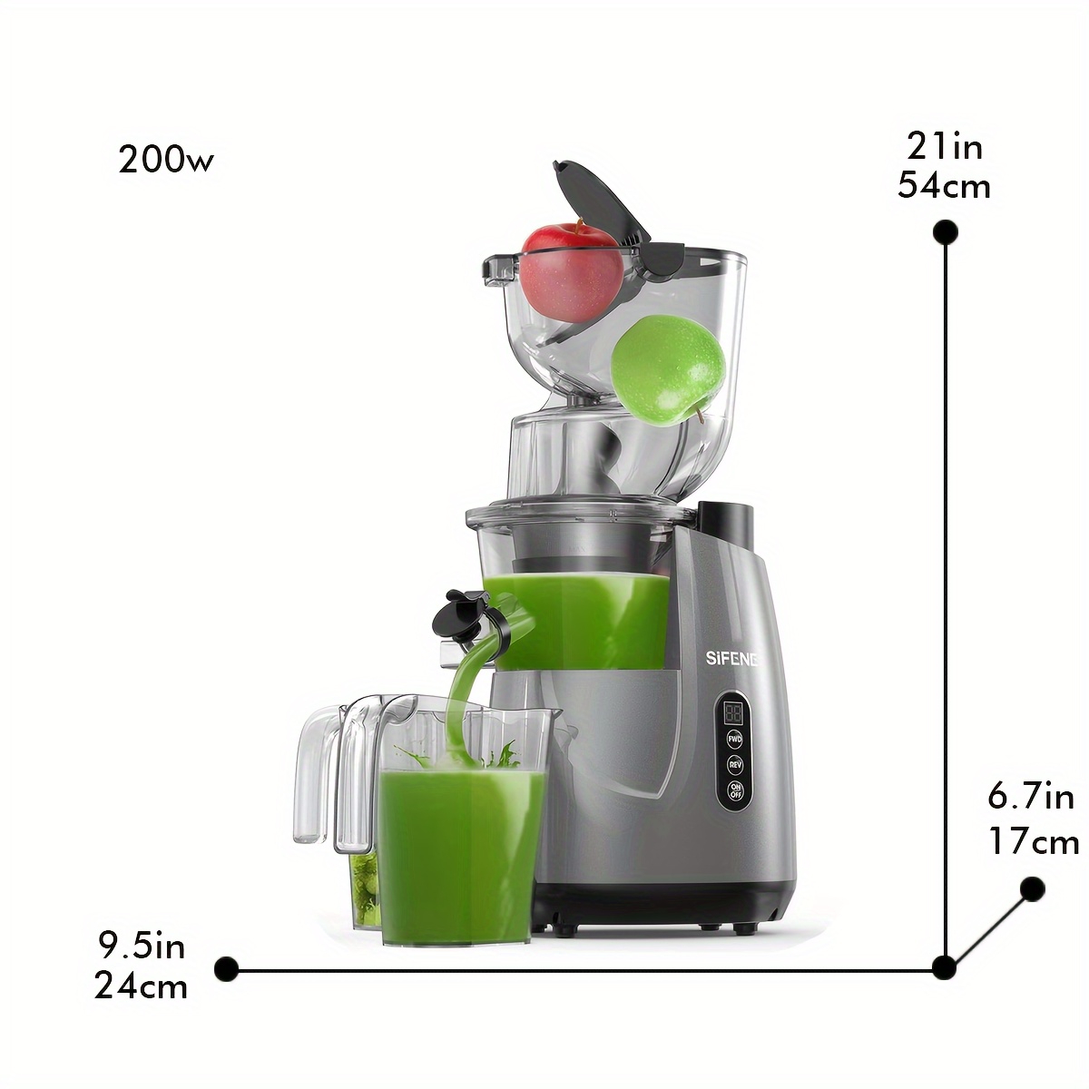 Juicer machine outlet for all fruits