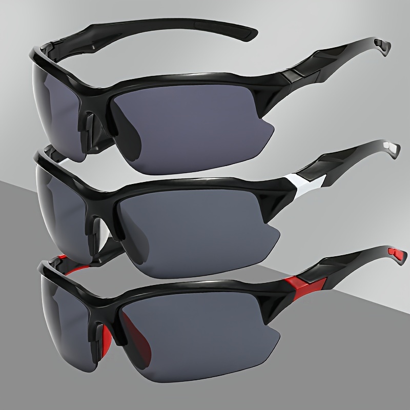 

3pcs Fashion Glasses For Women Men Large Frame Driver's Riding Glasses Outdoor Fishing