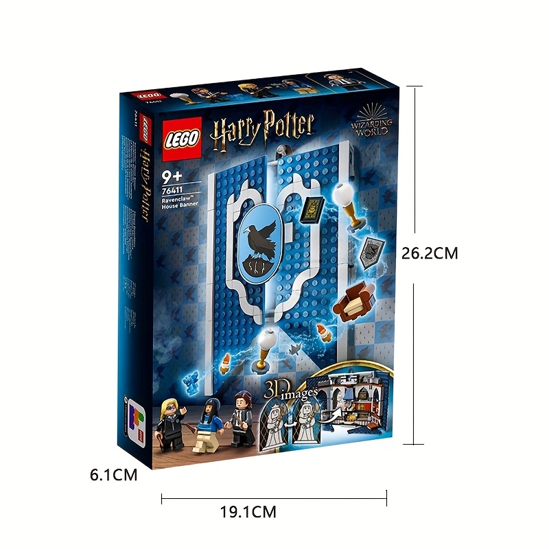 European Version, 76411 Ravenclaw House Banner, Hogwarts Castle Common Room, Exquisite Gift Set for Fans.
