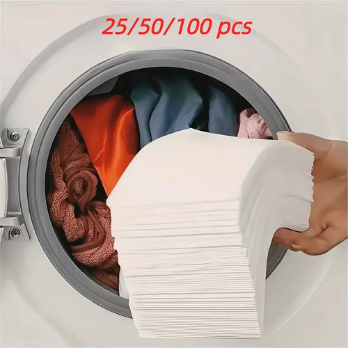 25 50 100pcs sheets laundry detergent leaves to prevent color transfer avoid bleed and colors for washing machines clothing protector care tool