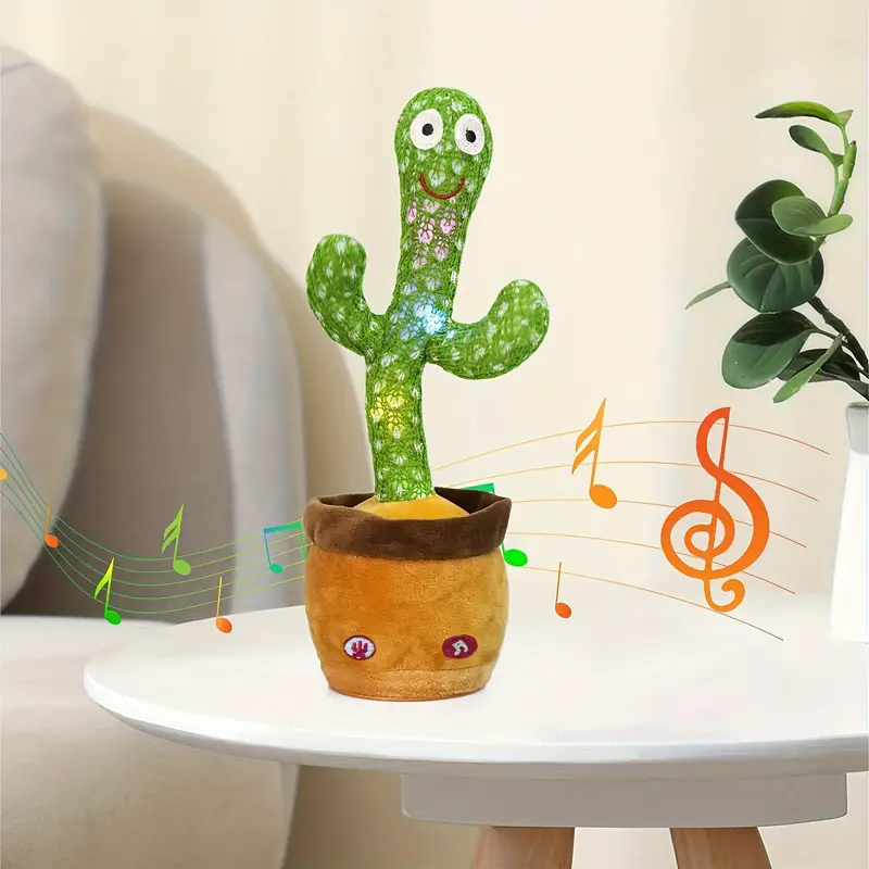 Jouet Cactus Parlant, Jouet Bébé Cactus Dansant Avec Éclairage, Jouets Bébé  Cactus Chantant Et Imitant Répètent Ce Que Vous Dites, Enregistrement De 15  Secondes - Temu Belgium