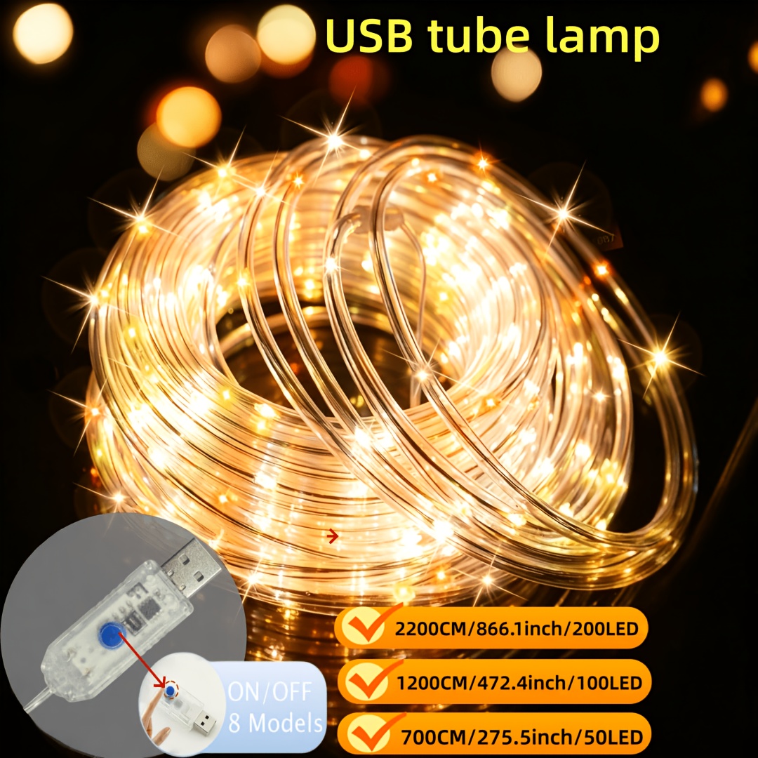 Smart USB Sleeve String Lights for Festive Decor