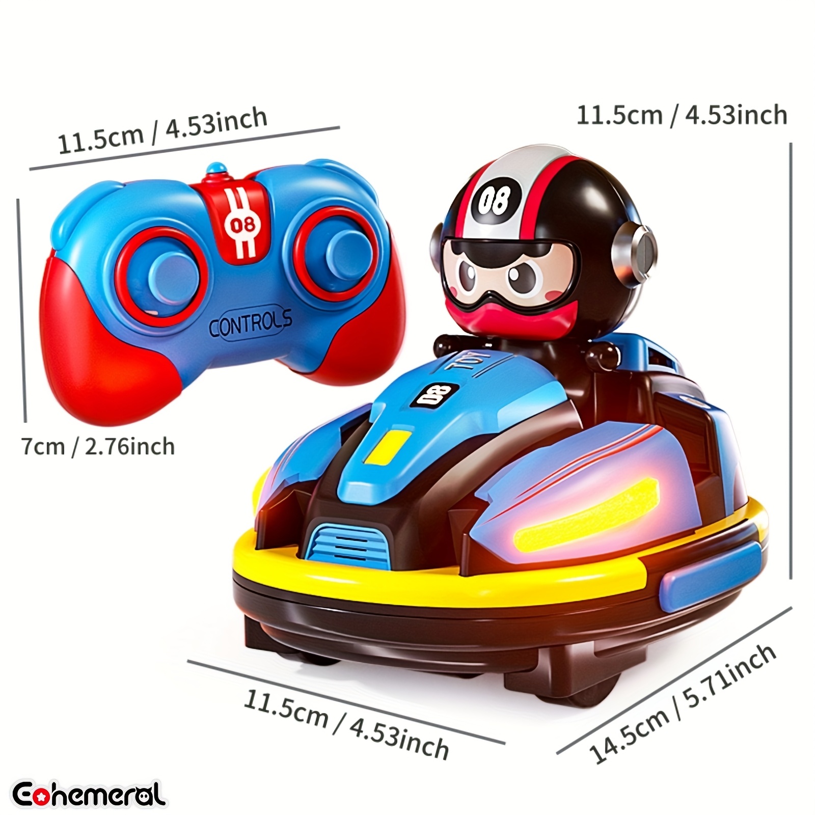  remote control car drift stunt bumper cars two person racing kart with music lights indoor outdoor interactive toy for birthday parties halloween and christmas gifts Product details 7