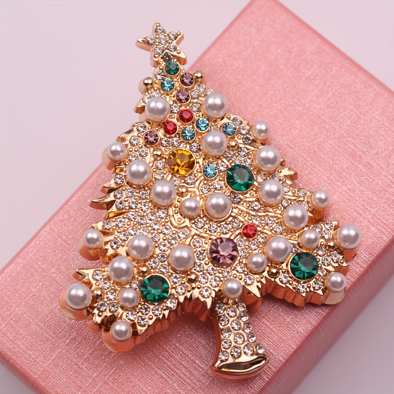 

Christmas Tree Brooch, , Women's Novelty Pin, Jewelry For Clothing And