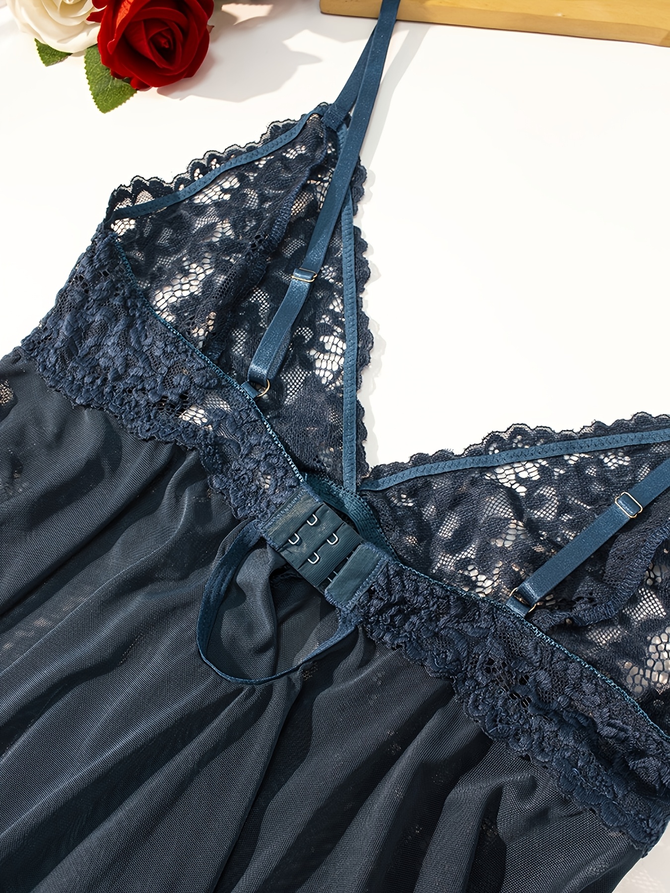 set 2 new european plus size lace nightgown - Temu Cyprus
