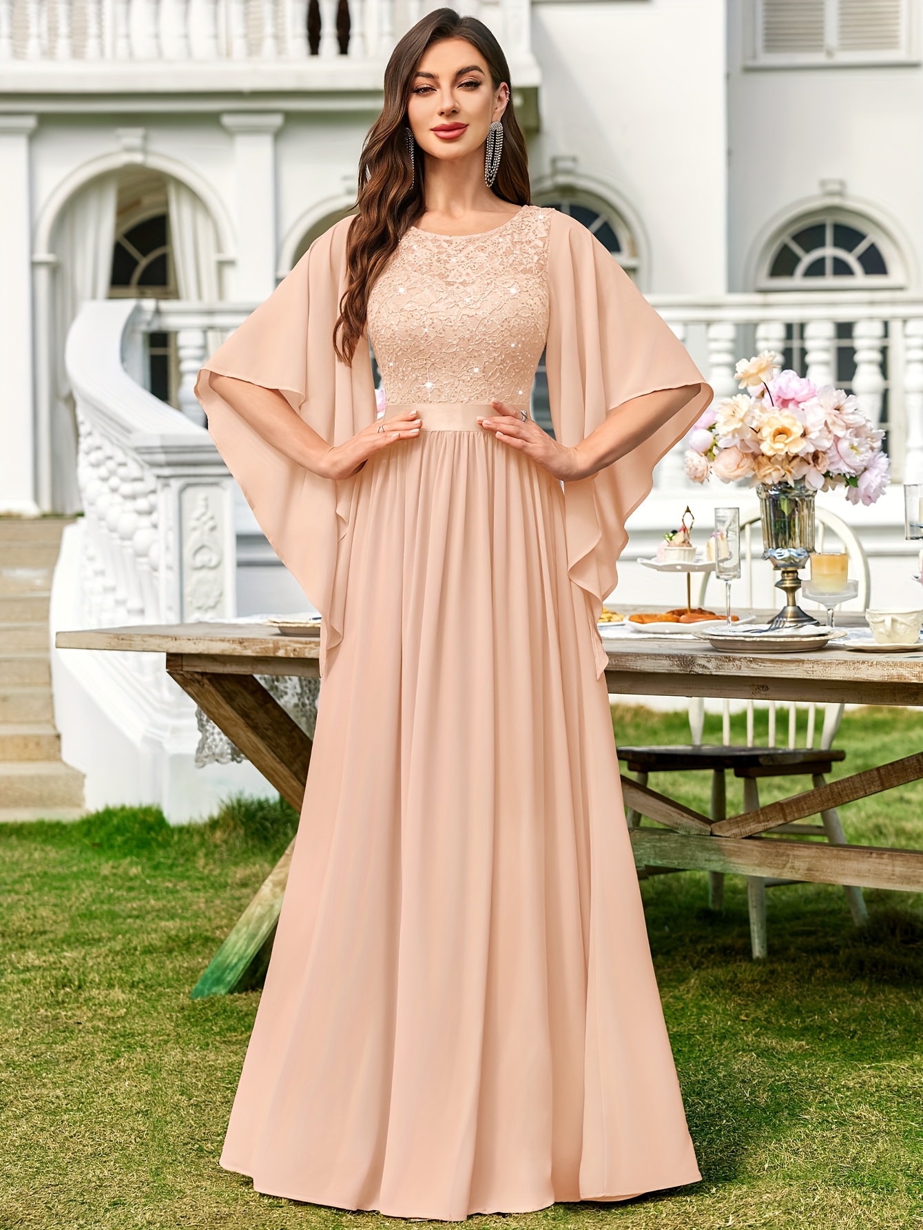 womens elegant maxi dress formal party wedding gala gown Temu