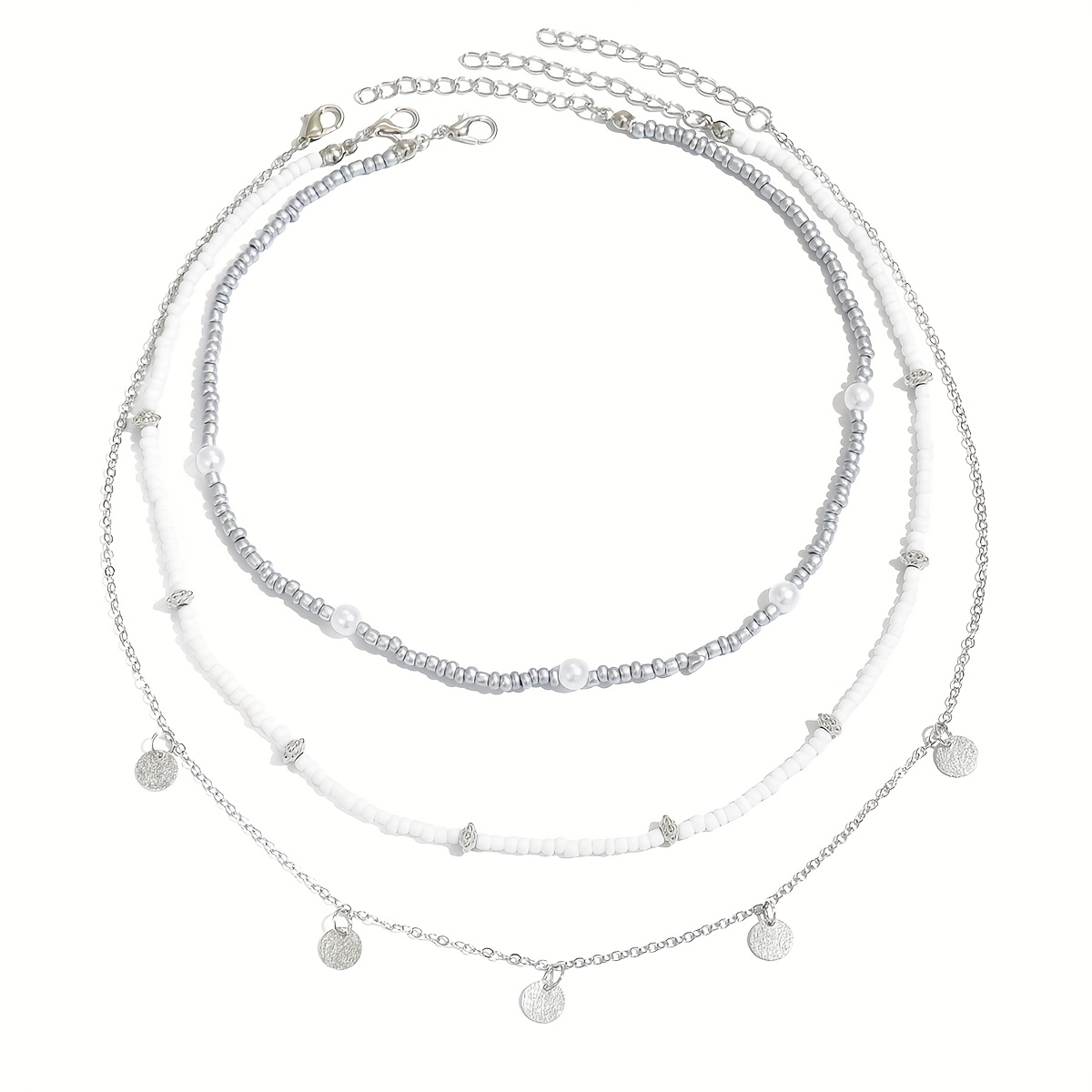 Boho Style Beach Vacation Necklace Set