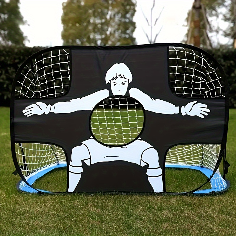 

Portable Folding Soccer Goal With Target Practice Design, 1-pack, Durable Pa (polyamide, Nylon) Material, Unisex-youth Indoor & Outdoor Training Equipment