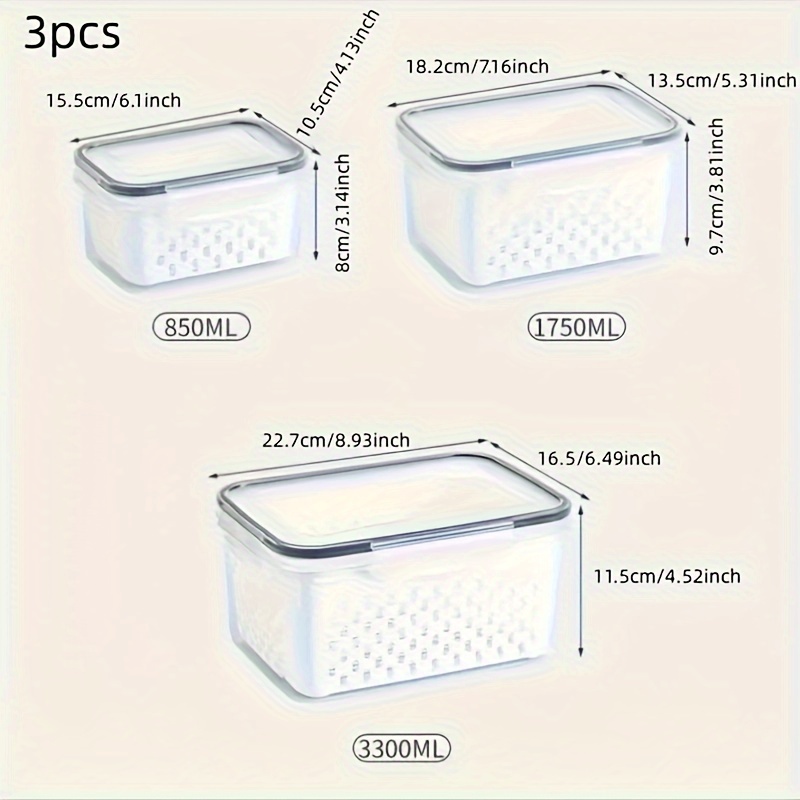 refrigerator storage bins household food storage