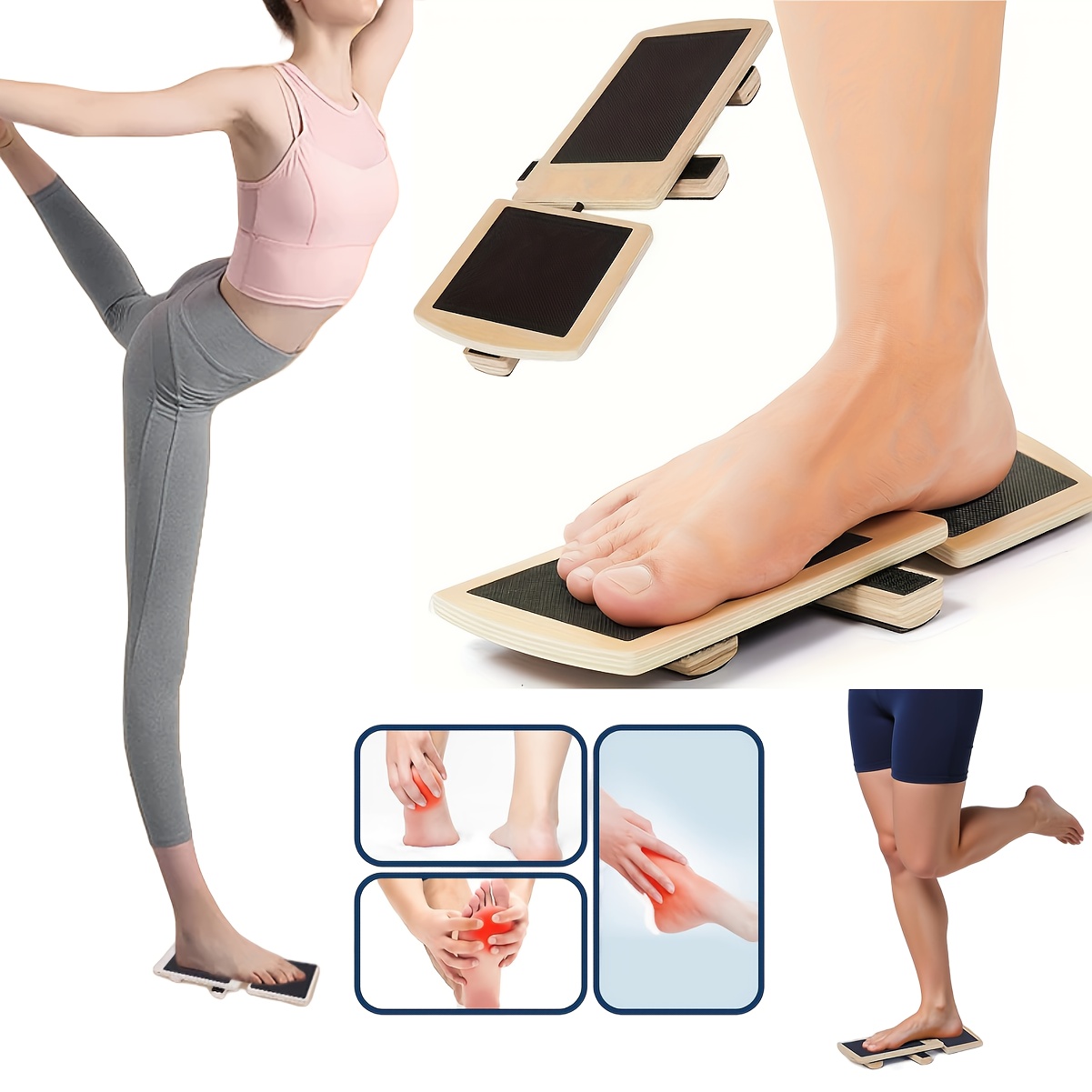 1pc wooden stretcher balance trainer ankle flexibility Temu Bahrain