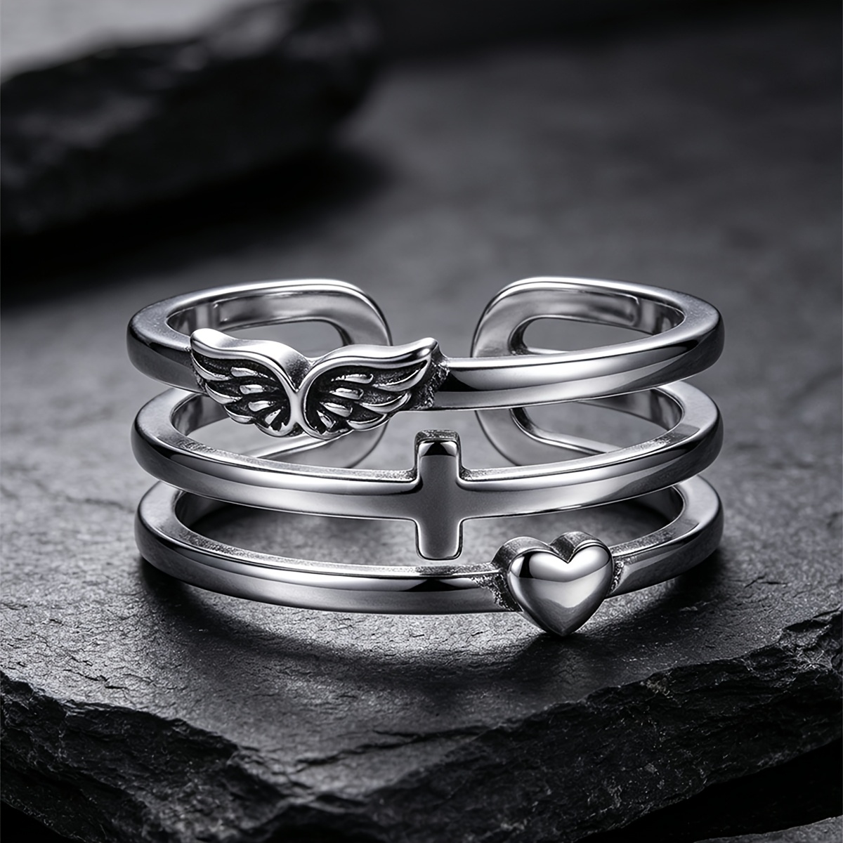 Winged Heart Vintage Ring, Thoughtful Gift