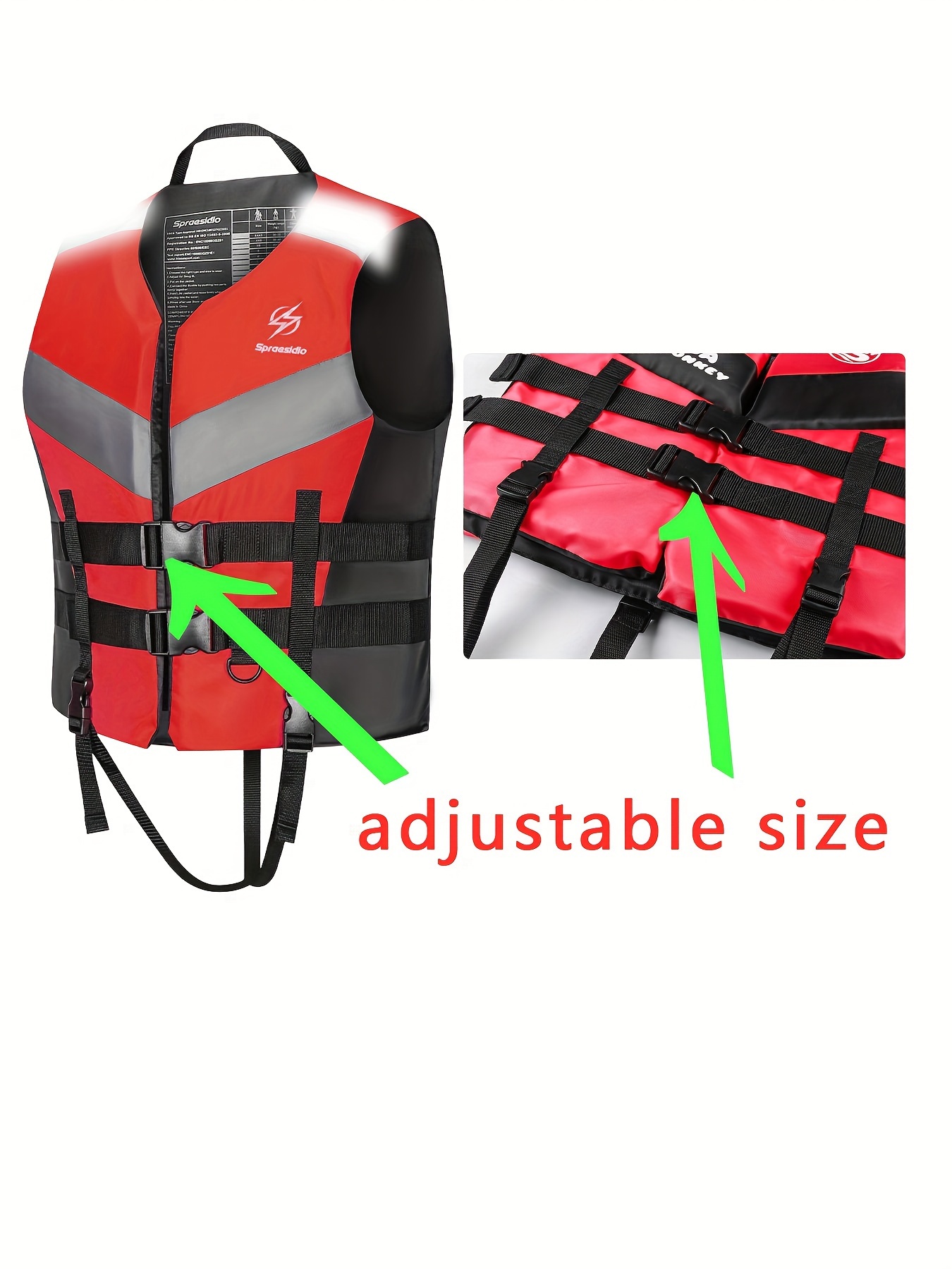 Camouflage Drifting Life Jacket Water Sport Safety Buoyancy Life Vest (L)