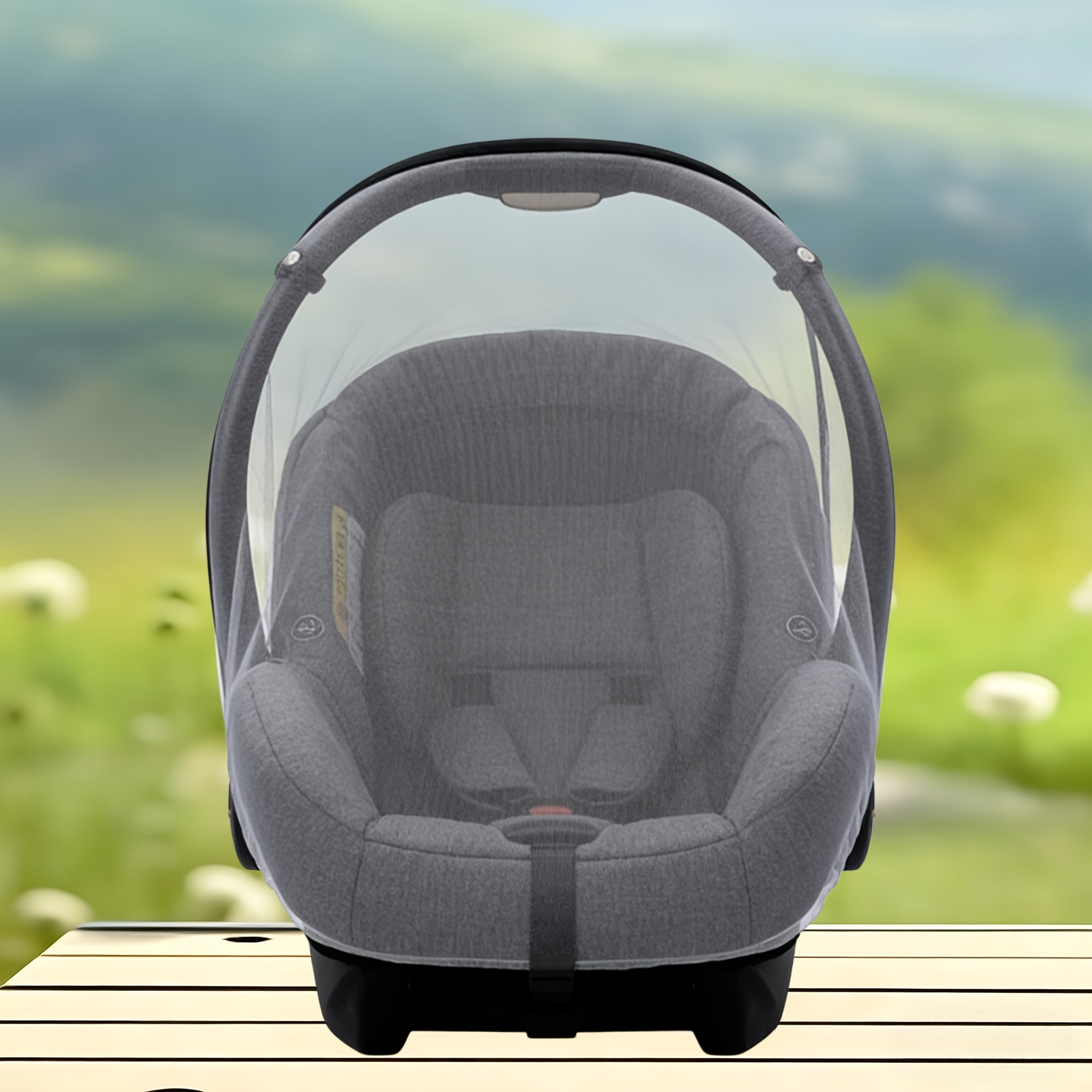 Image of Universal Mesh Net Cover For Baby Bassinet Stroller, Electric Rocking Chair, And Cradle. Net Only, Seat Not Included.