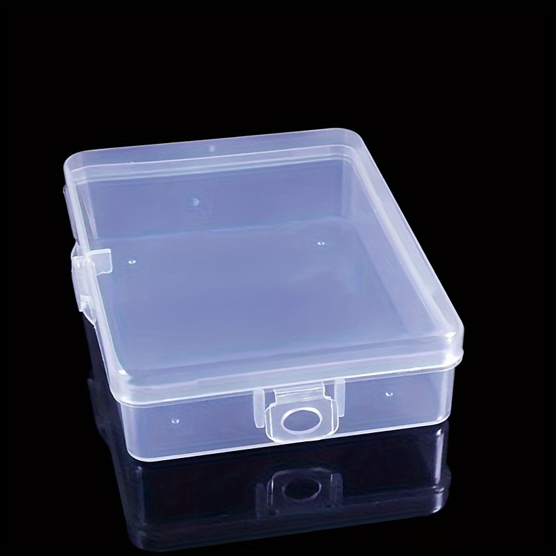 8pcs Transparent PP Plastic Box, Small Box, Rectangular Plastic Box,  Jewelry Earrings Fishing Gear Accessories Parts Storage Box,  Multifunctional Stor