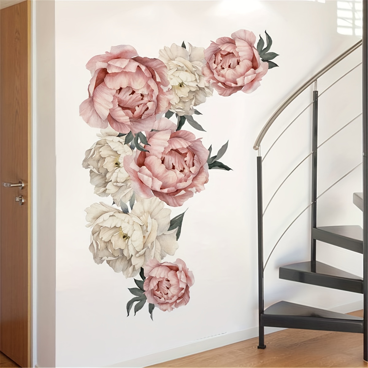 

Removable Exquisite Peony Flower Wall Sticker, Floral Art Home Decoration