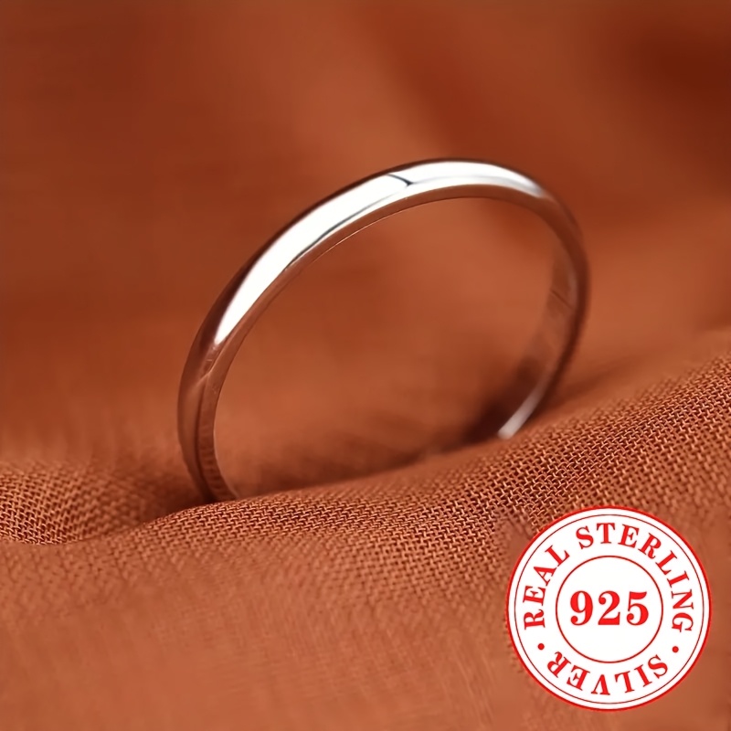 925 Sterling Silver Wide Face Band Ring, Versatile