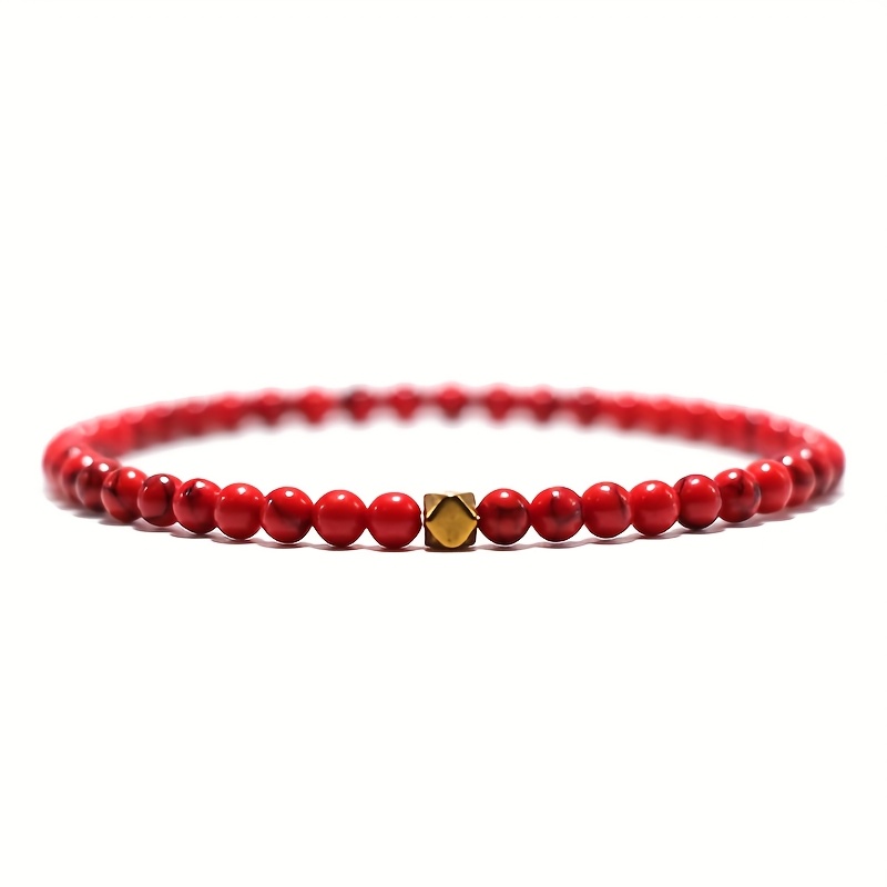 Image of Minimalist 4mm Bracelet For Men Female Bracelet Beads Irregular Wenge Wood Brazalete Gift For Him Additions Joyas